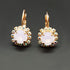 Auskari "Krāšņums II (Rose Water Opal)" ar Swarovski™ kristāliem
